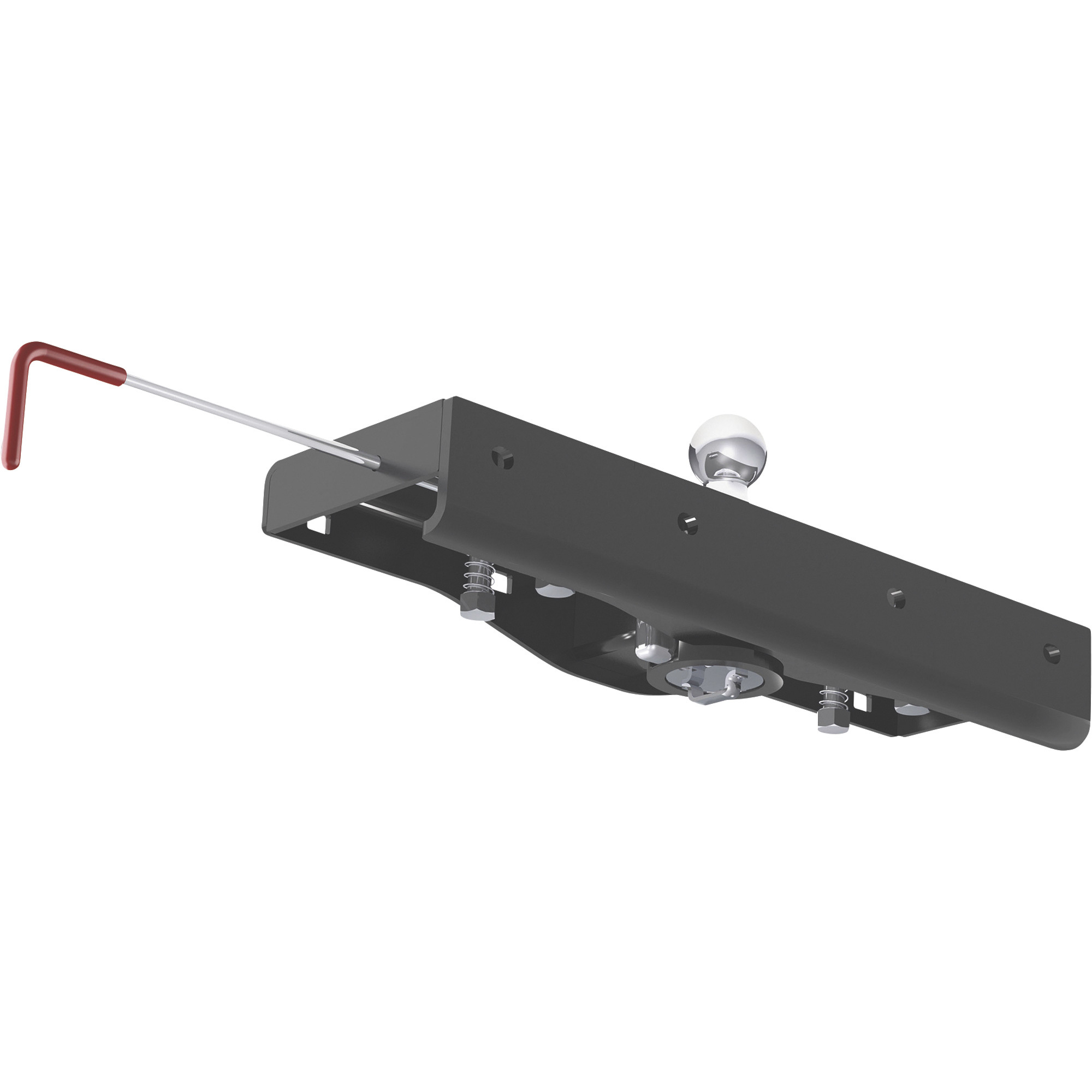 CURT Double Lock EZr Gooseneck Hitch, 30,000-Lb. Capacity, Fits Chevrolet Silverado 2500 or 3500 / GMC Sierra 2500 or 3500, Model# 60611